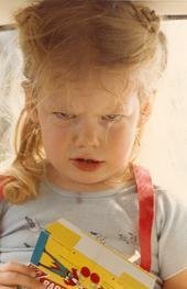 Eliza B. as a tantruming toddler