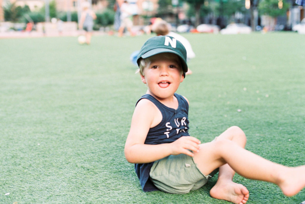 September Intentions blog post | www.yourstrulyelizab.com | photo of  boy in a green baseball hat by Kati Mallory